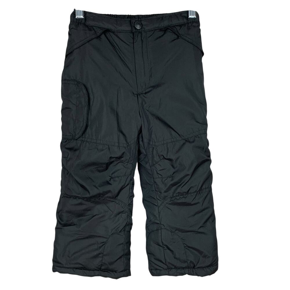 London Fog Snow Pants Black Pockets Insulated Kids 4T Ski Winter Outdoor